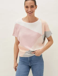 Leana Colourblock Fine Knit Jumper