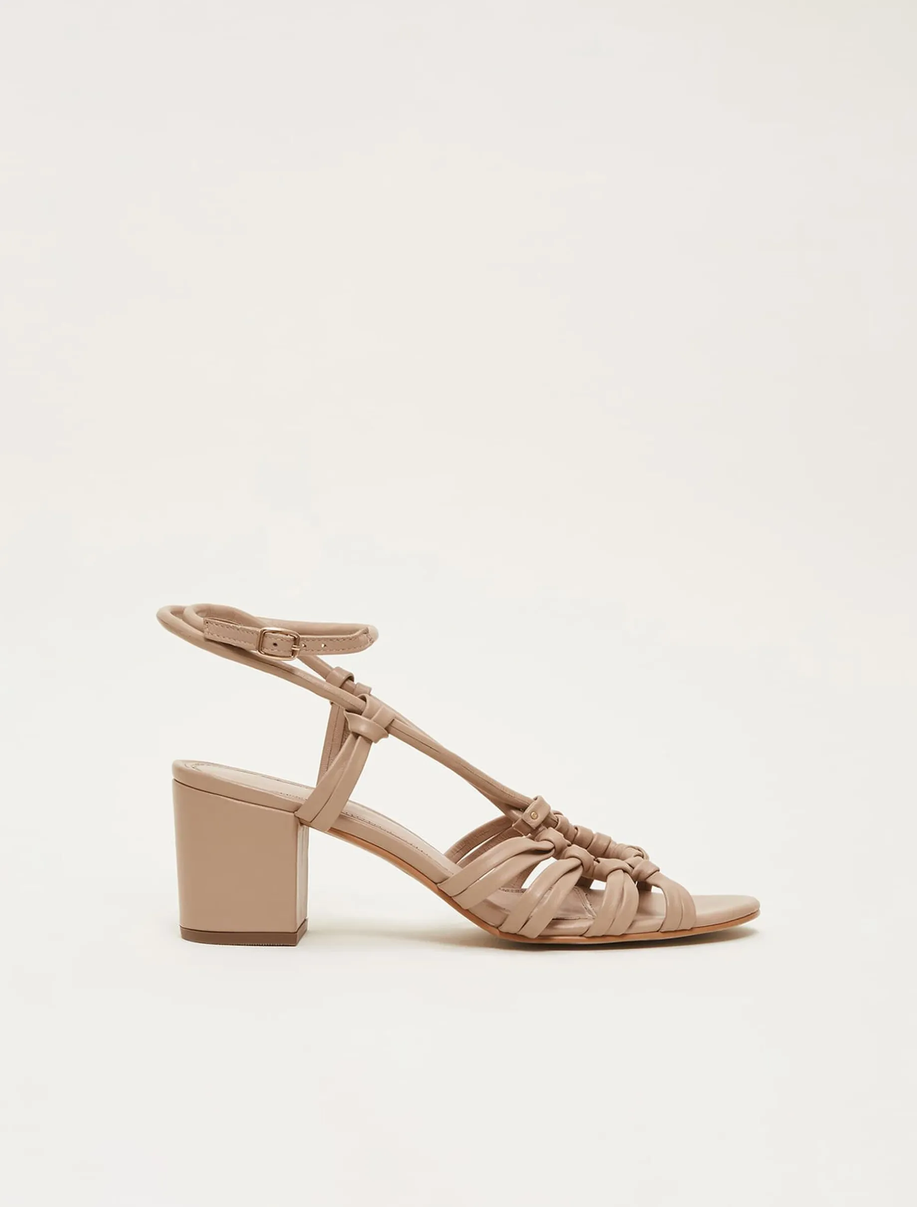 Leather Ankle Strap Sandal Shoe