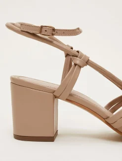 Leather Ankle Strap Sandal Shoe