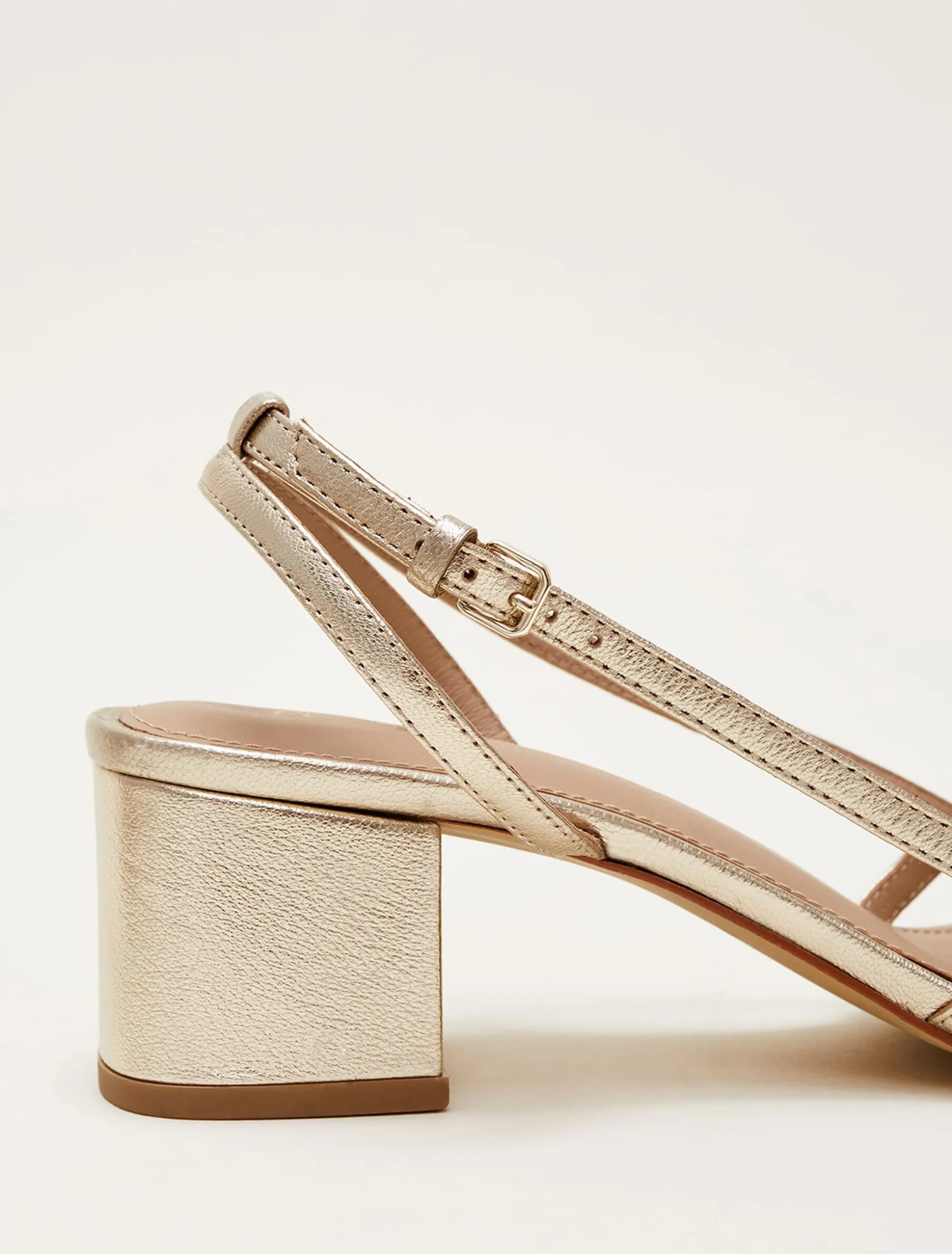 Leather Block Heels