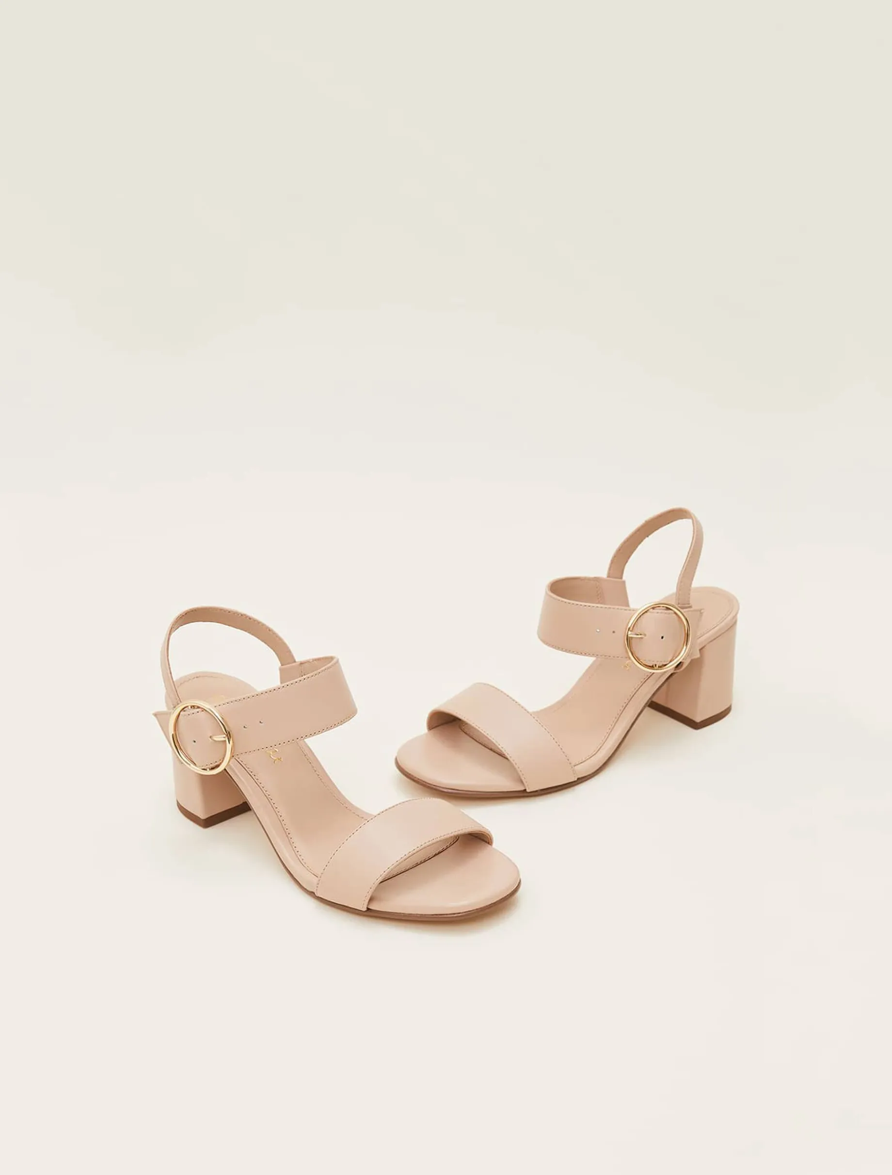 Leather Buckle Sandals