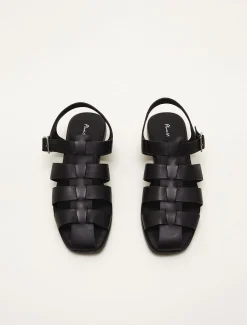 Leather Chunky Strap Sandal
