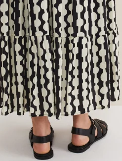 Leather Chunky Strap Sandal