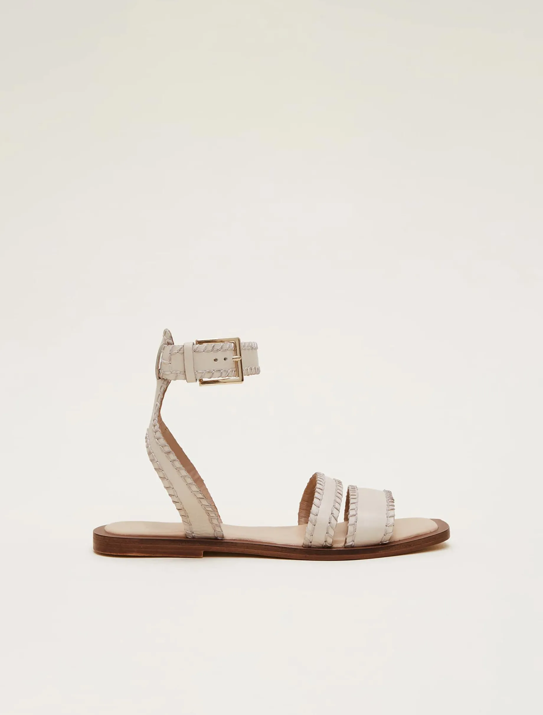 Leather Flat Sandals