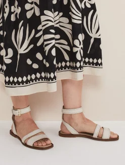 Leather Flat Sandals