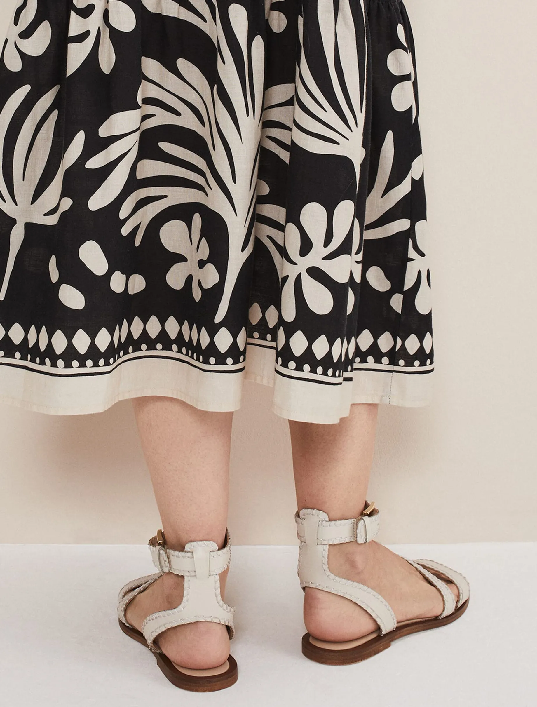 Leather Flat Sandals