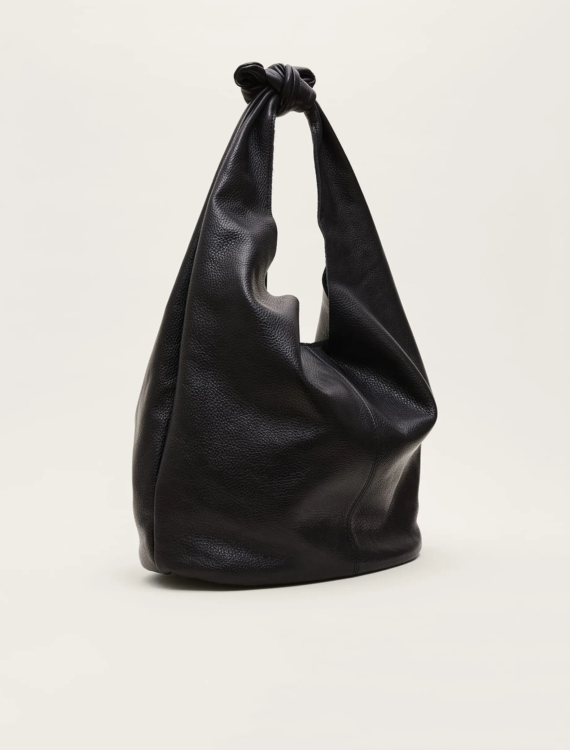 Leather Hobo Slouch Bag