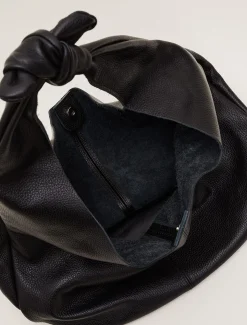 Leather Hobo Slouch Bag