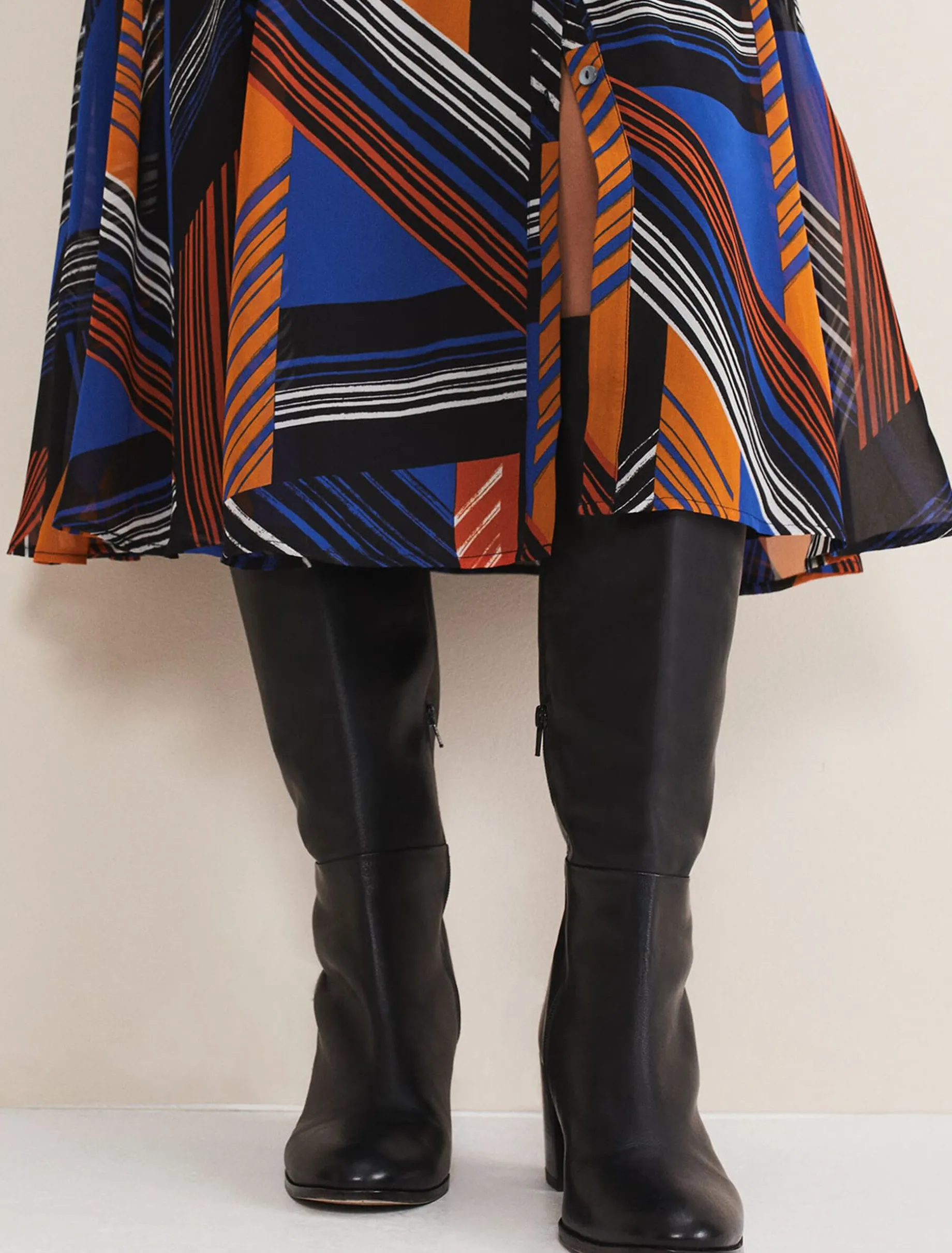 Leather Knee High Boots