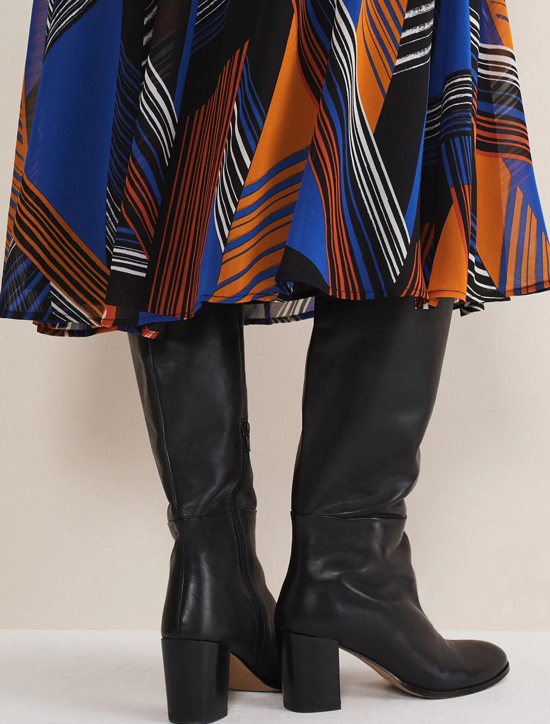 Leather Knee High Boots