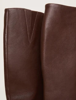 Leather Knee High Boots