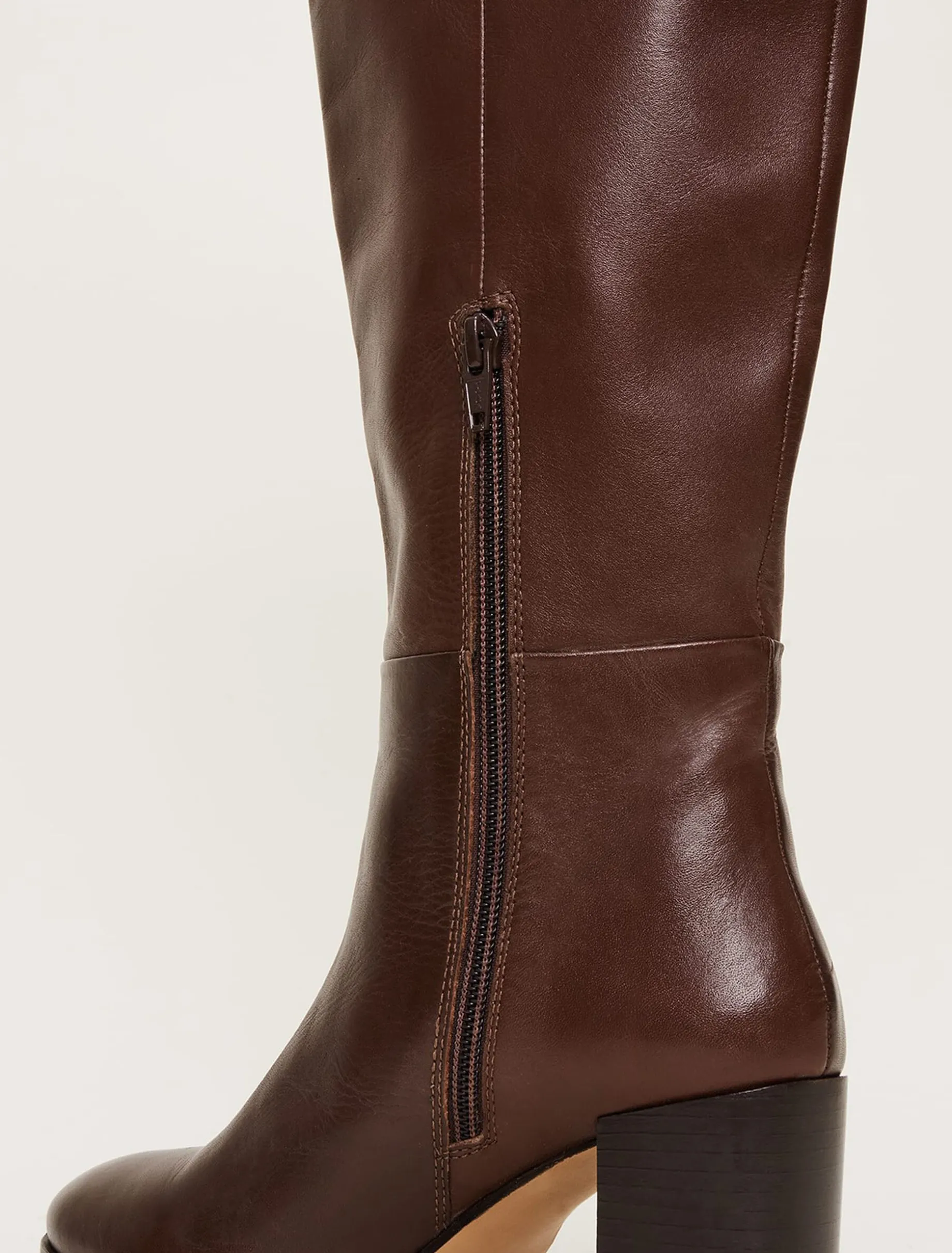 Leather Knee High Boots