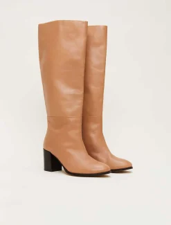 Leather Knee High Boots