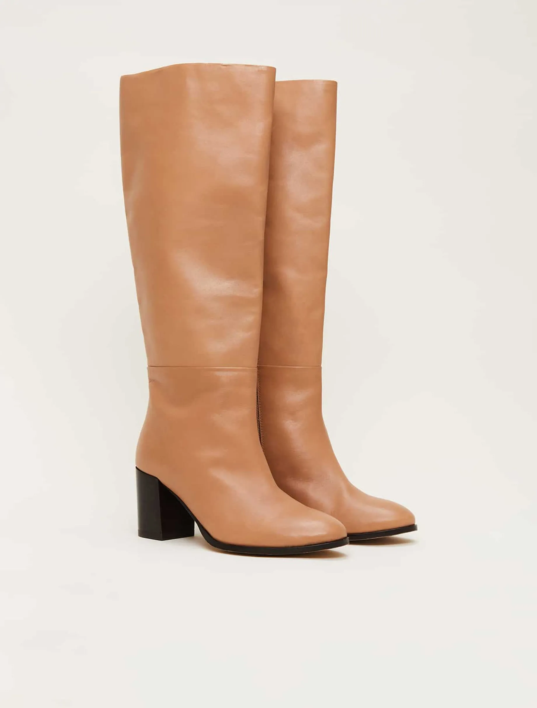 Leather Knee High Boots