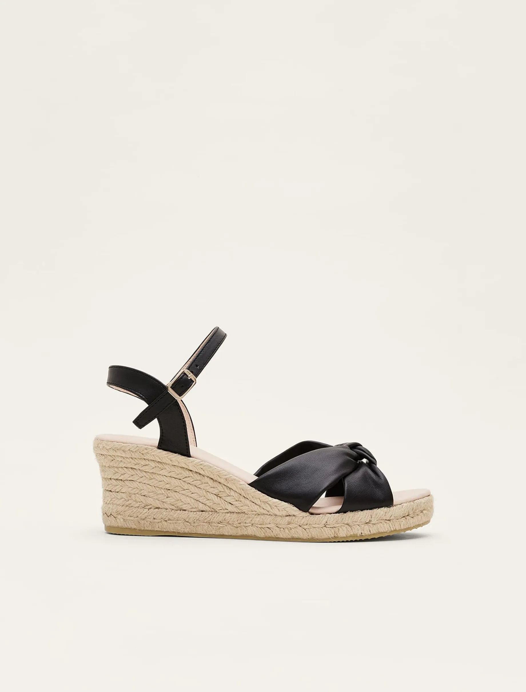 Leather Knot Espadrille