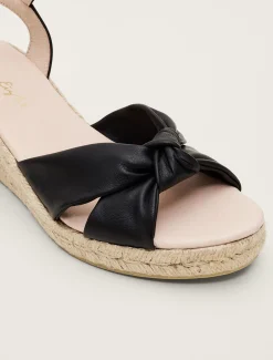 Leather Knot Espadrille
