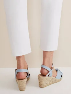 Leather Knot Front Espadrilles