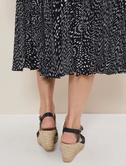 Leather Knot Front Espadrilles
