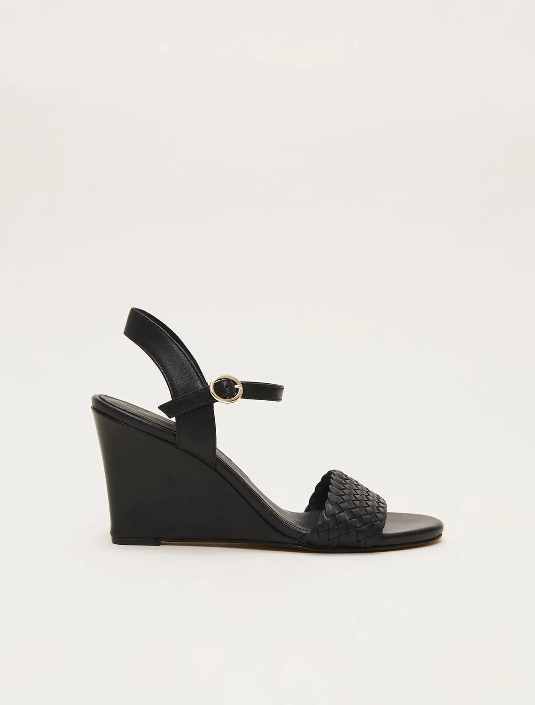Leather Plait Strap Shoes