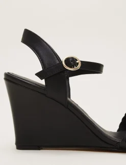 Leather Plait Strap Shoes