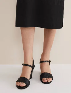 Leather Plait Strap Shoes