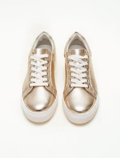 Leather Platform Trainers