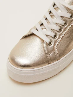 Leather Platform Trainers