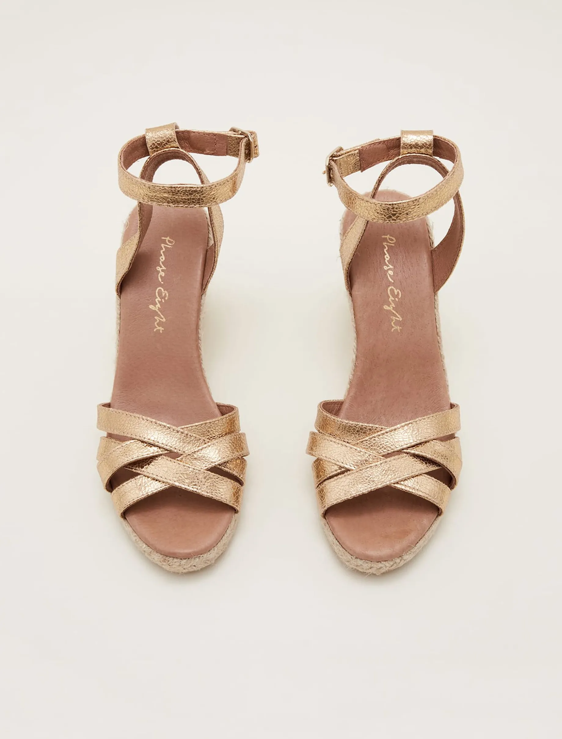 Leather Strappy Espadrille