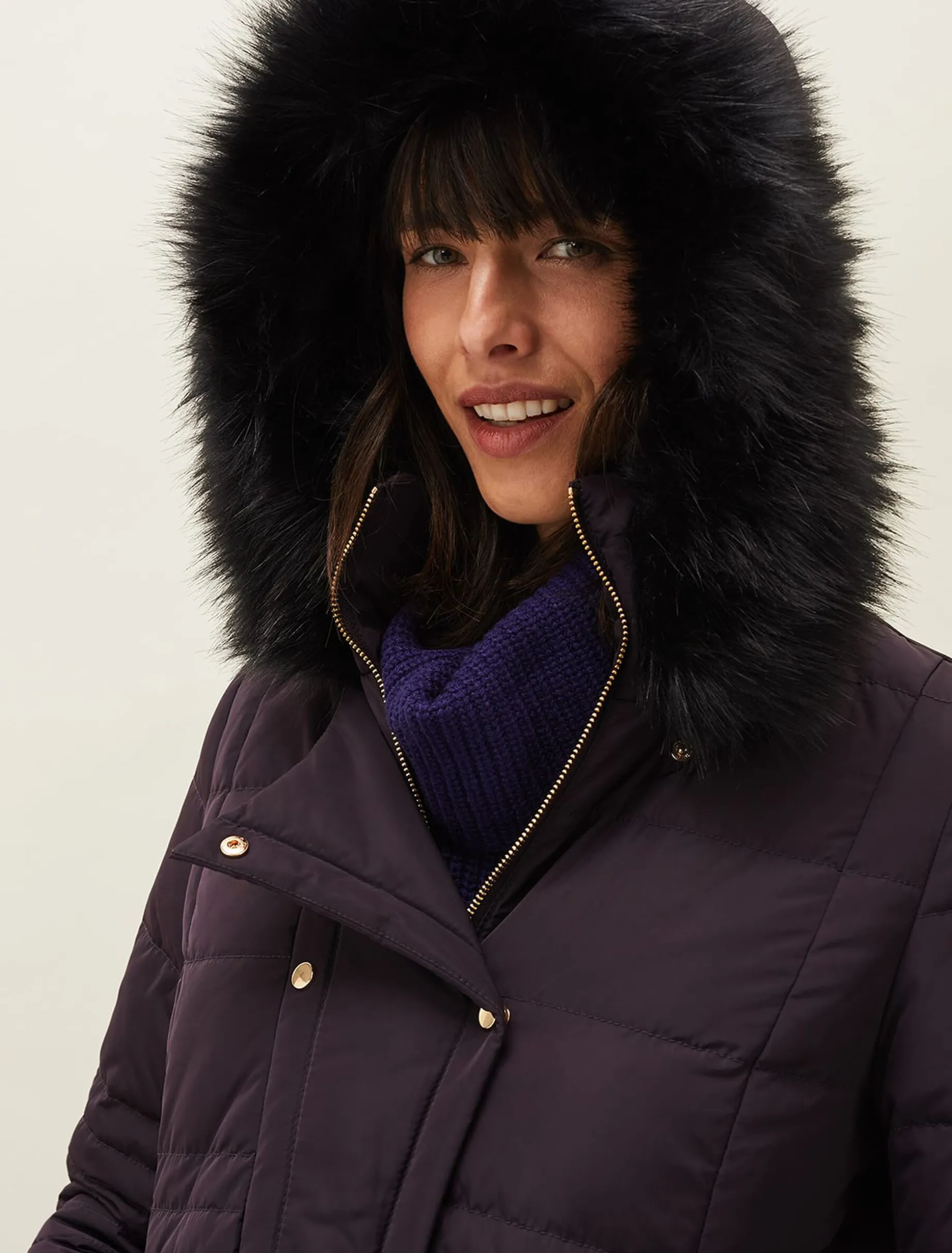 Leonor Tie Belt Midi Puffer Coat