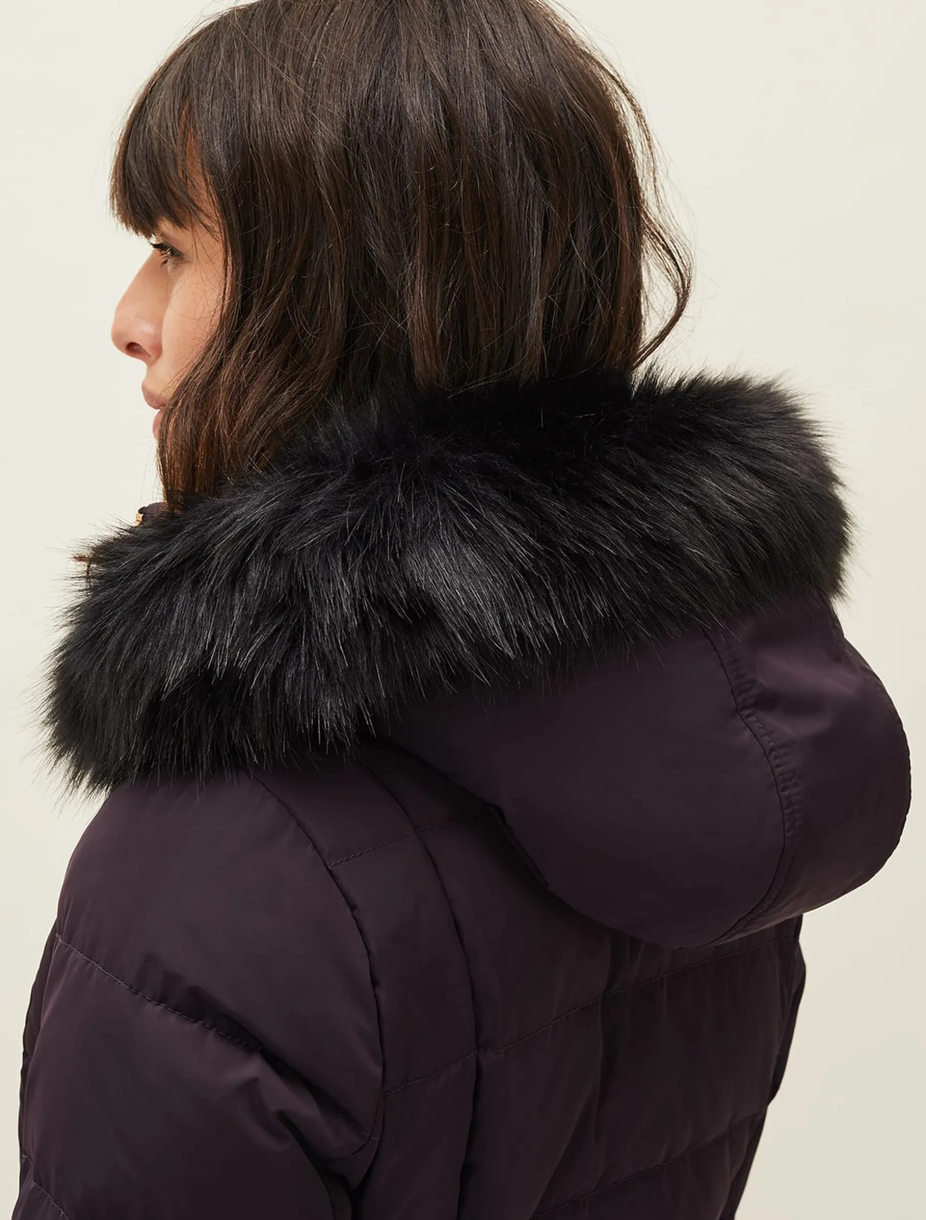 Leonor Tie Belt Midi Puffer Coat