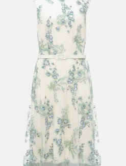 Lia Embroidered Fit And Flare Dress