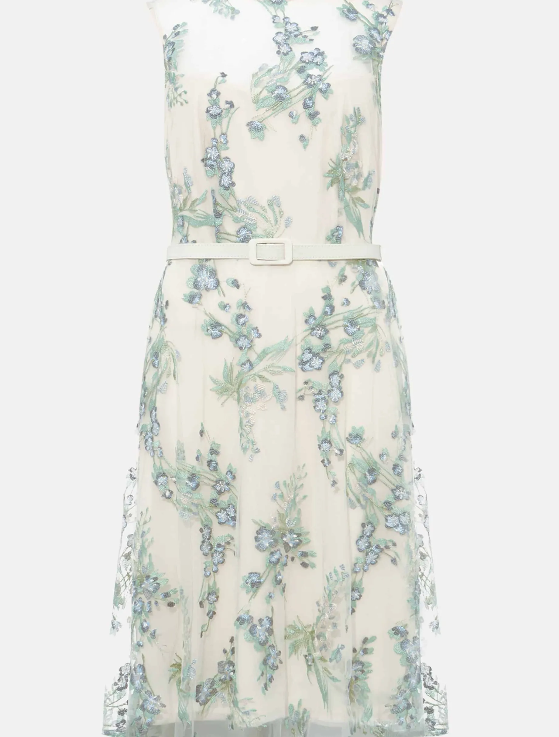 Lia Embroidered Fit And Flare Dress