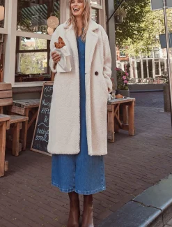 Libbie Longline Teddy Coat