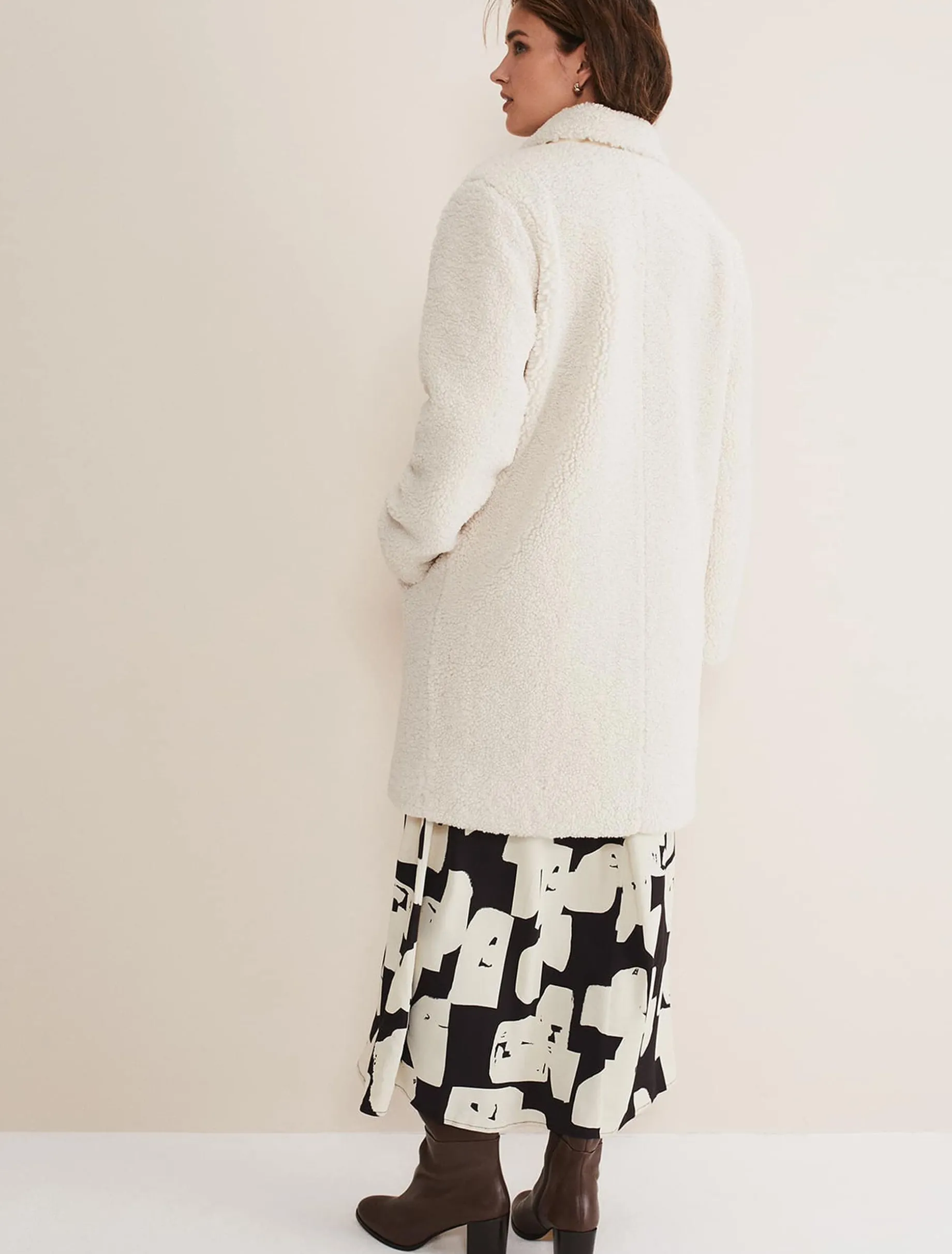 Libbie Longline Teddy Coat