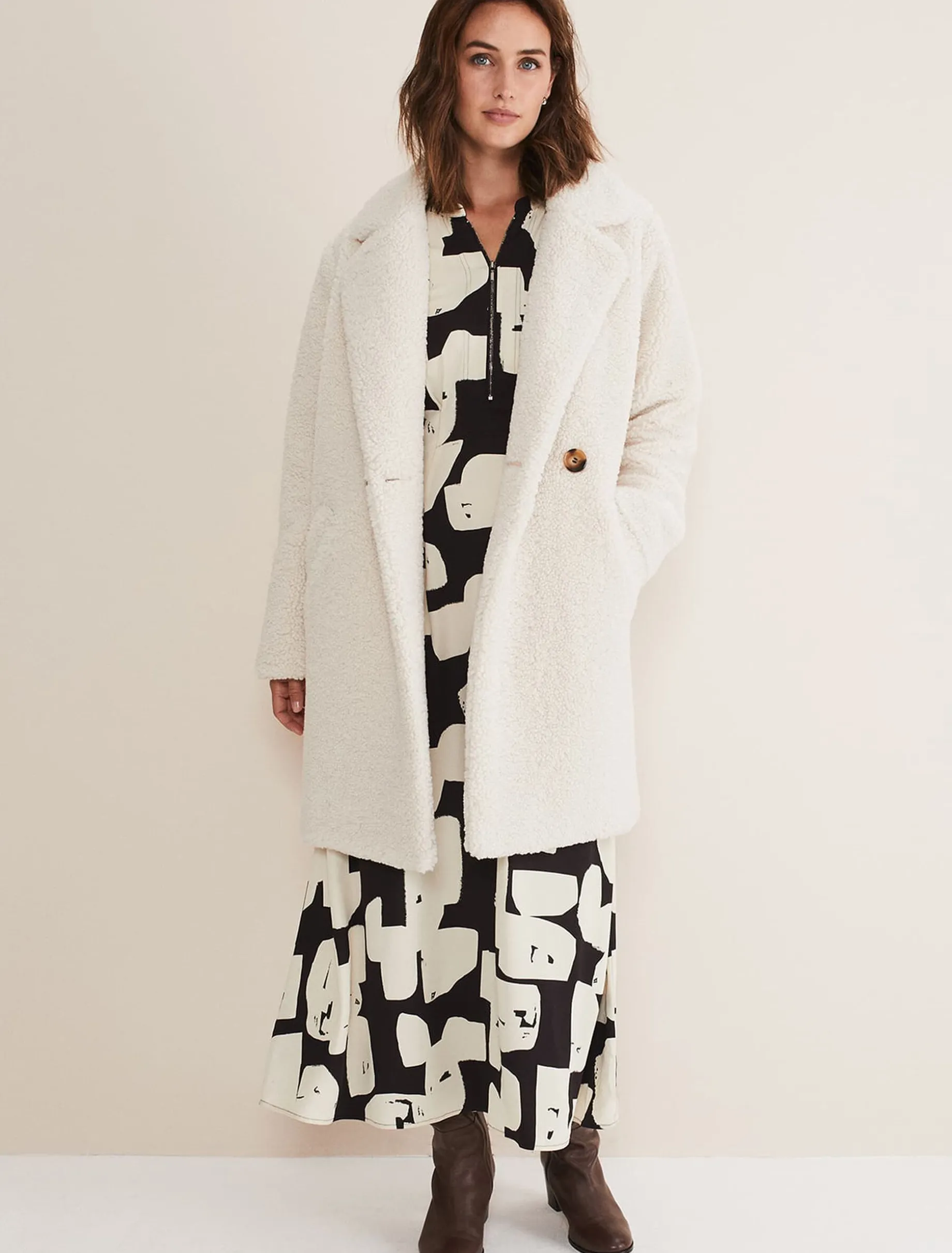 Libbie Longline Teddy Coat