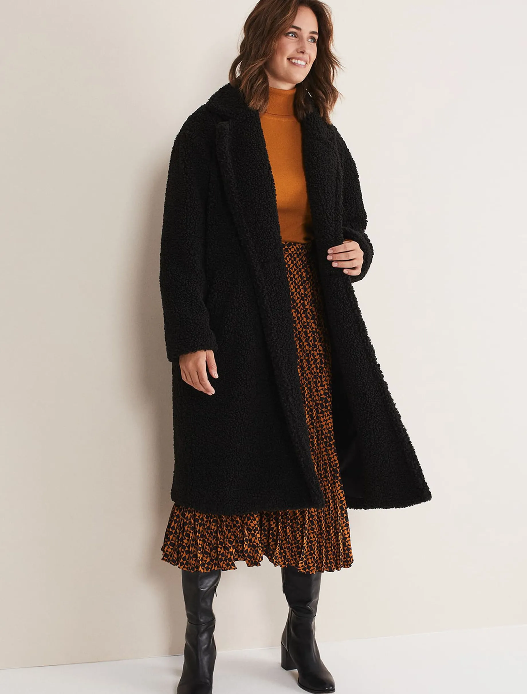 Libbie Longline Teddy Coat