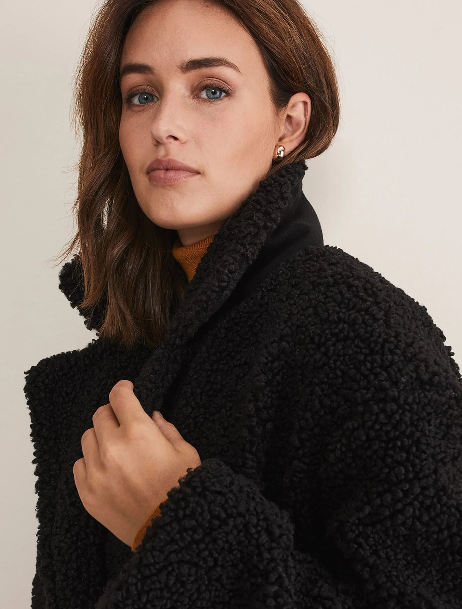 Libbie Longline Teddy Coat