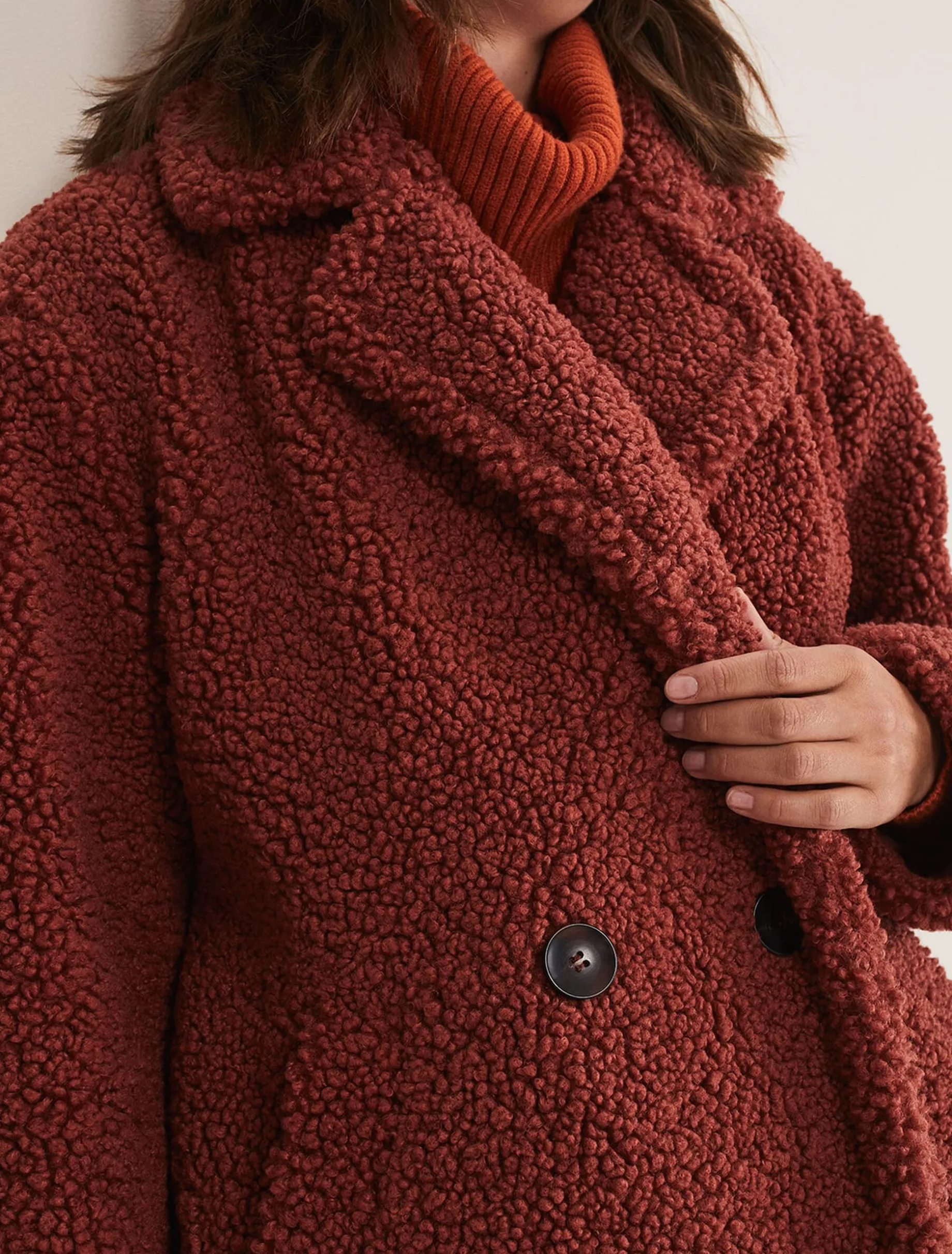 Libbie Longline Teddy Coat