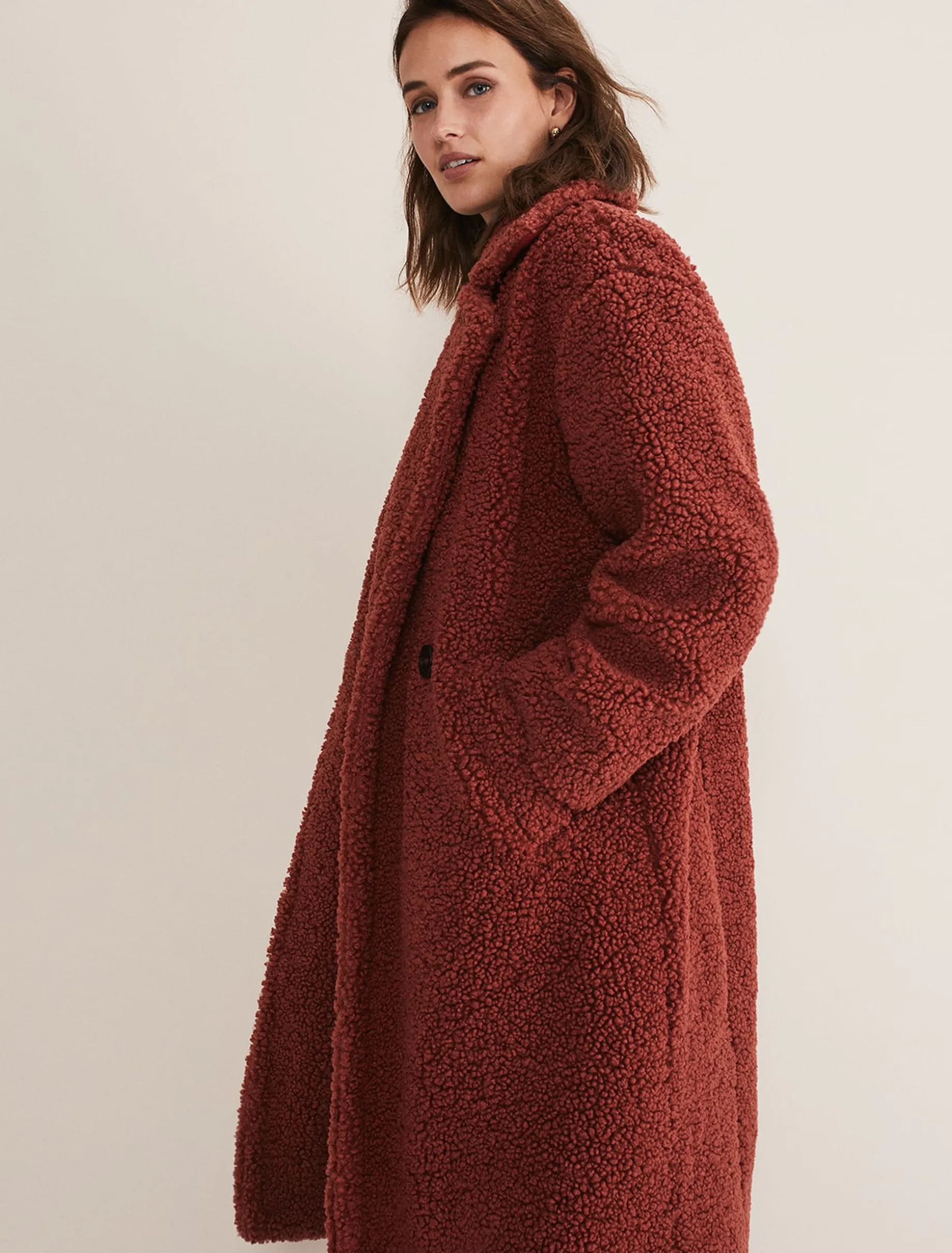 Libbie Longline Teddy Coat