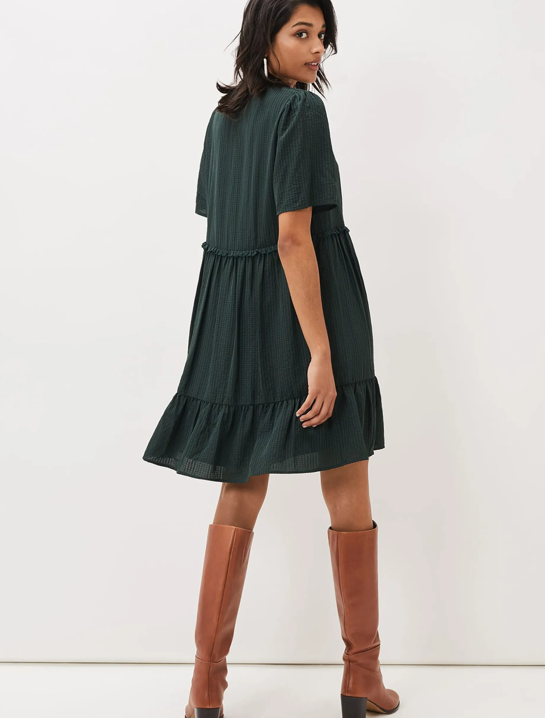 Likita Textured Swing Dress