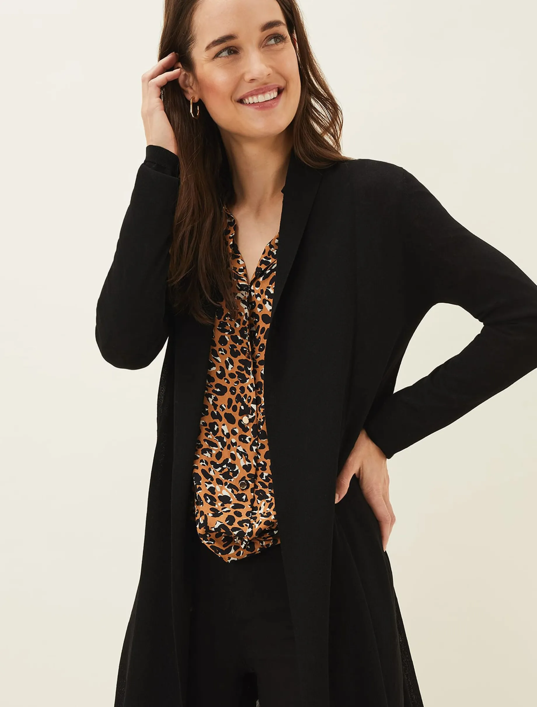 Lili Sheer Longline Cardigan