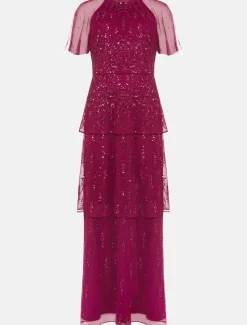 Liliana Tiered Embellished Dress
