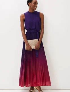 Lily Dip Dye Pleated Dress