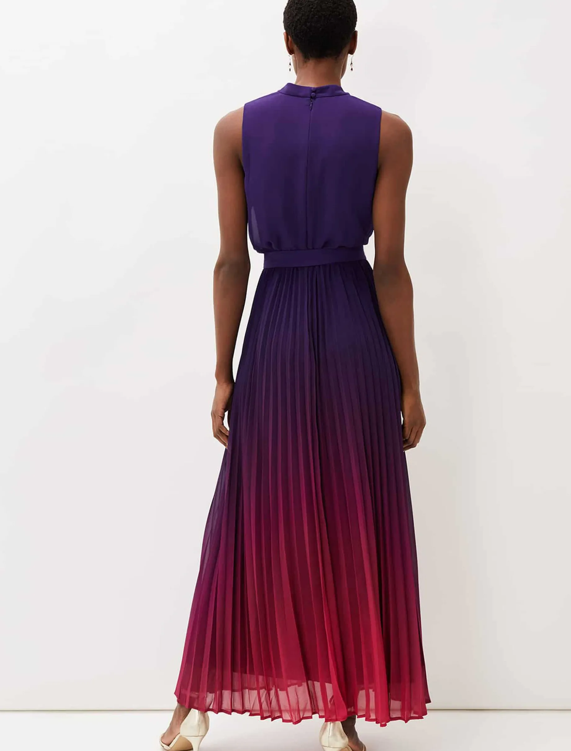 Lily Dip Dye Pleated Dress