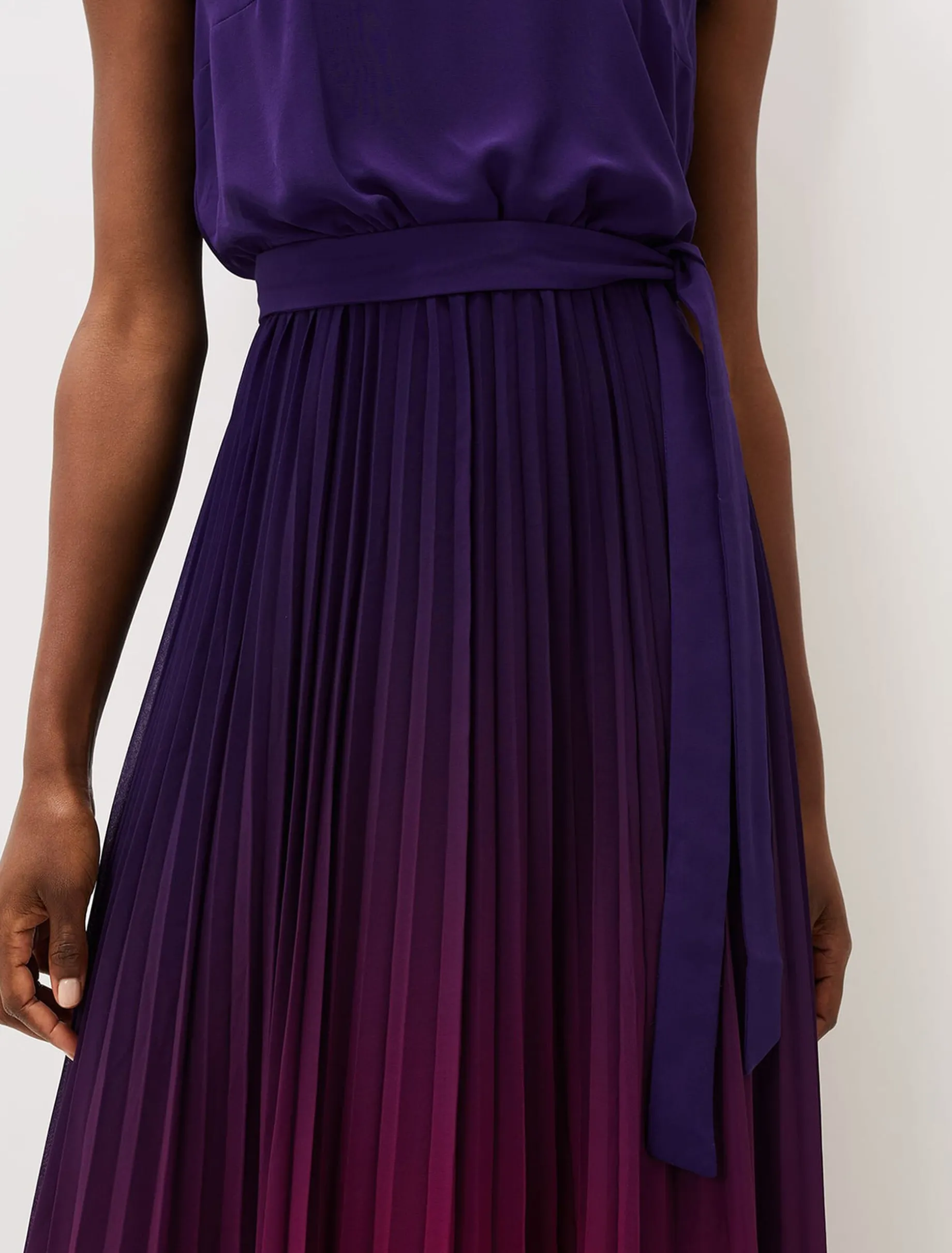 Lily Dip Dye Pleated Dress