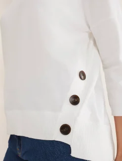 Linda Button Trim Knit
