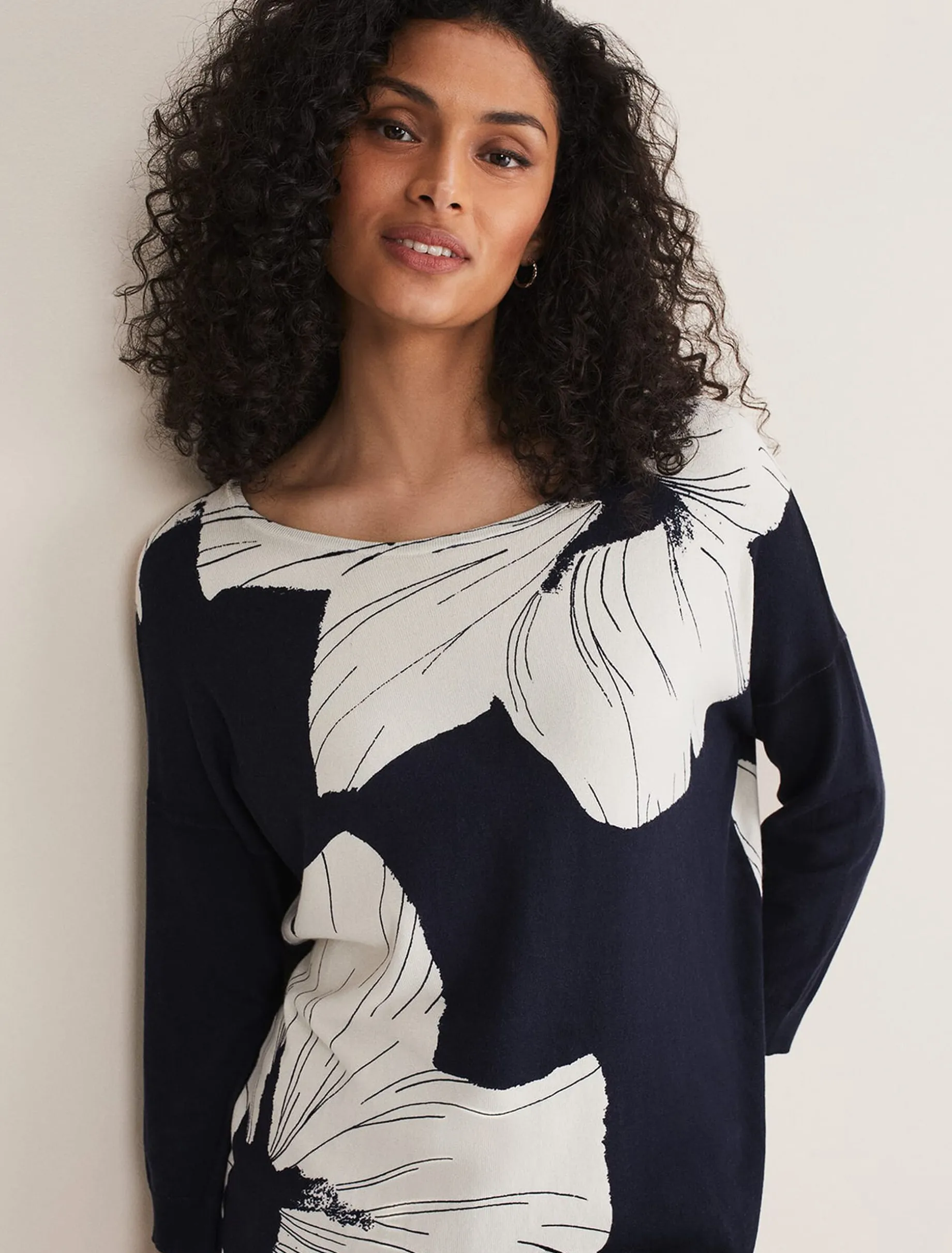 Linda Flower Print Knit