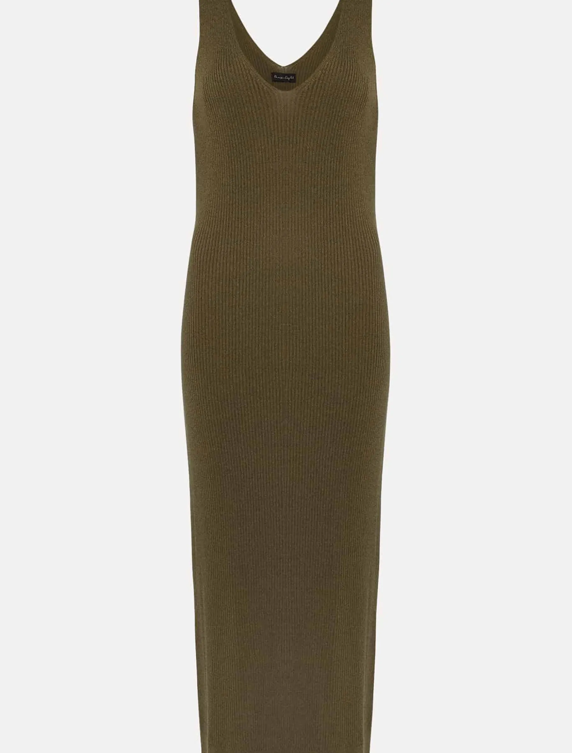 Lindan Ribbed Knit Midi Dress