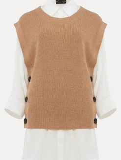 Liv Button Knit Tabard