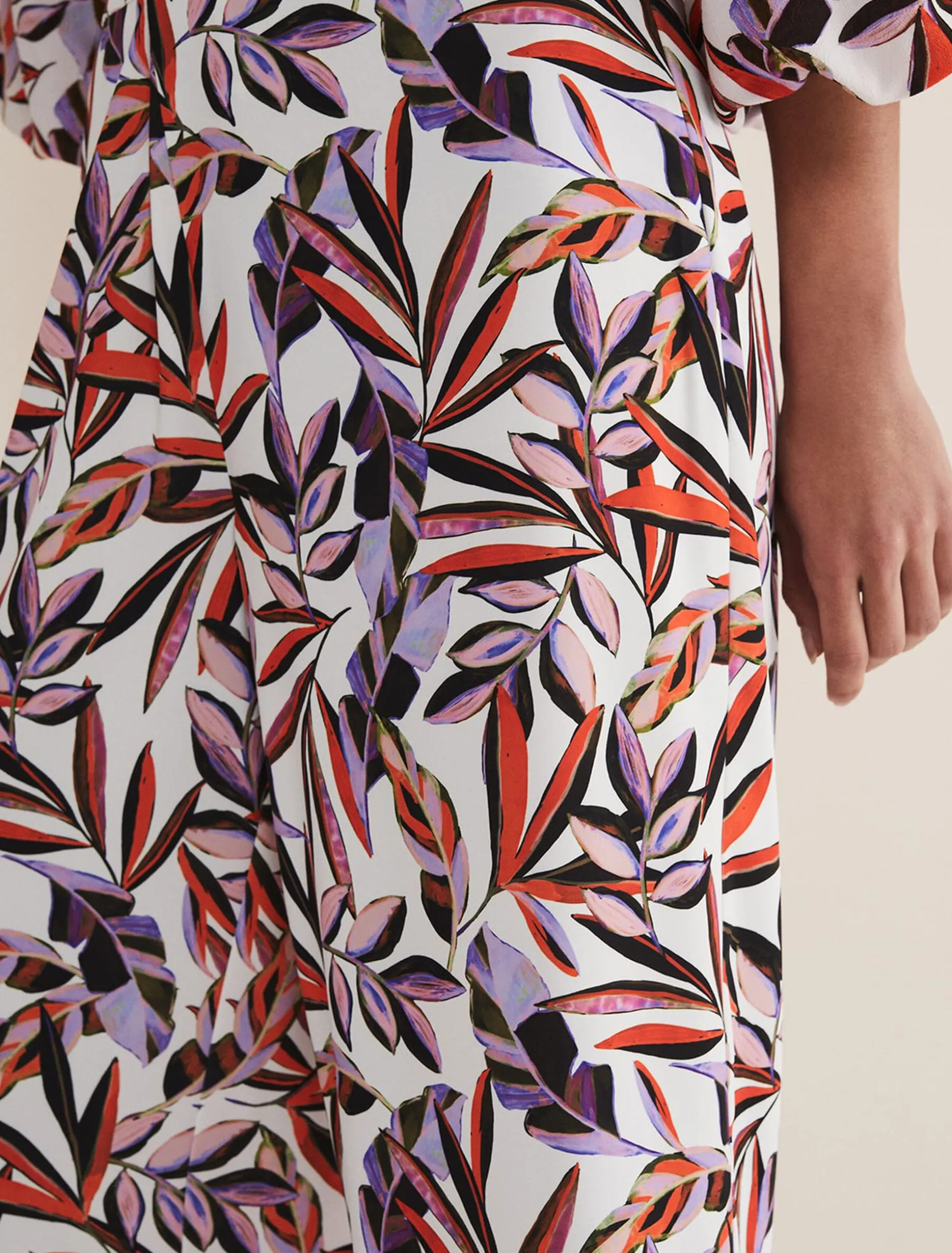 Lois Leaf Print Culottes